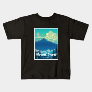 Mount Snow Vermont United States ski Kids T-Shirt